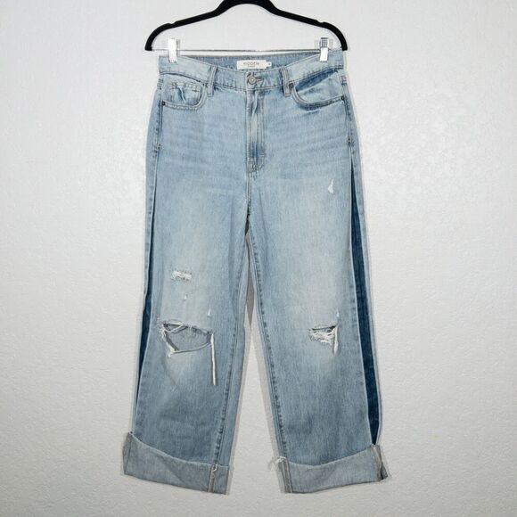 Hidden Los‎ Angeles Light Blue Wash Distressed Mom Jeans Size 28 - Picture 1 of 8